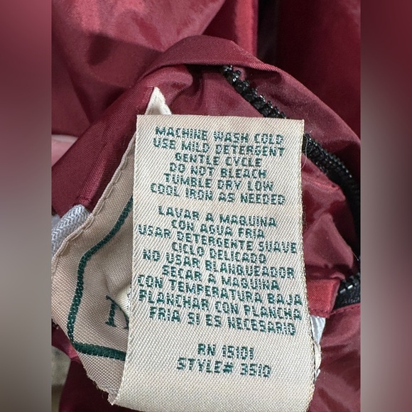 Vintage Northwest Territory Reversible Windbreaker Jacket XL Burgundy Gray - Picture 13 of 14